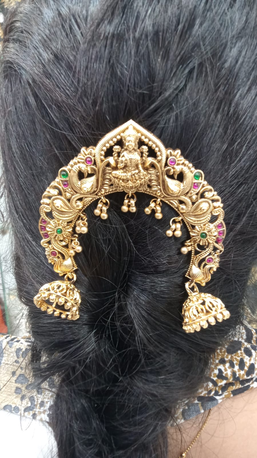 Ornate Lakshmi Peacock Juda Billa