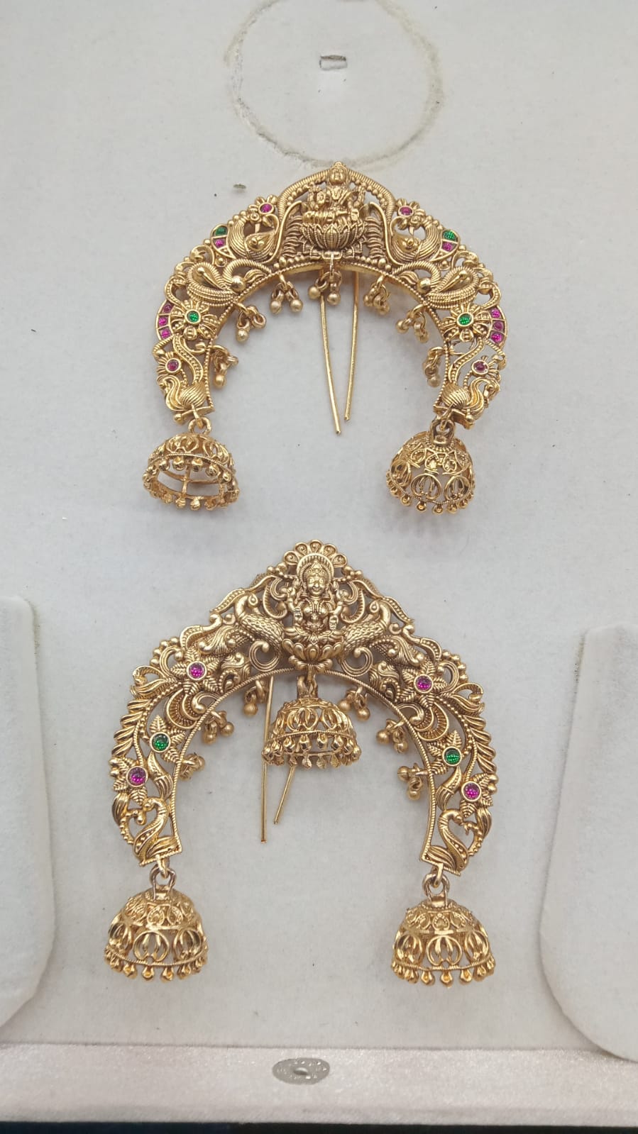 Lakshmi Arch Juda Billa with Teardrop Pink Centre
