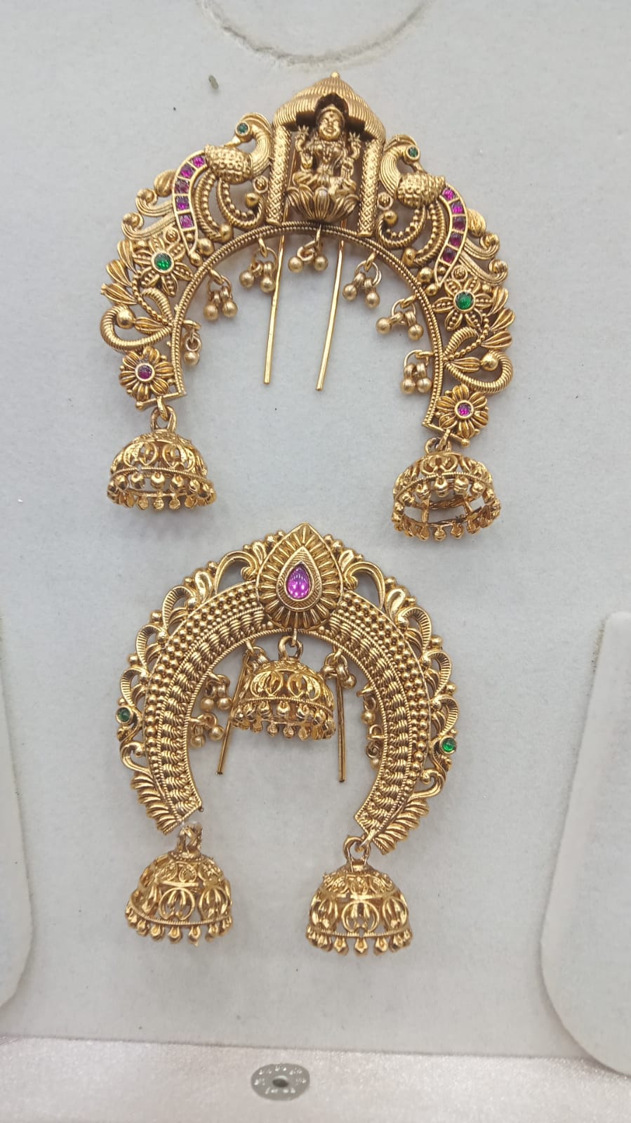 Lakshmi Arch Juda Billa with Teardrop Pink Centre