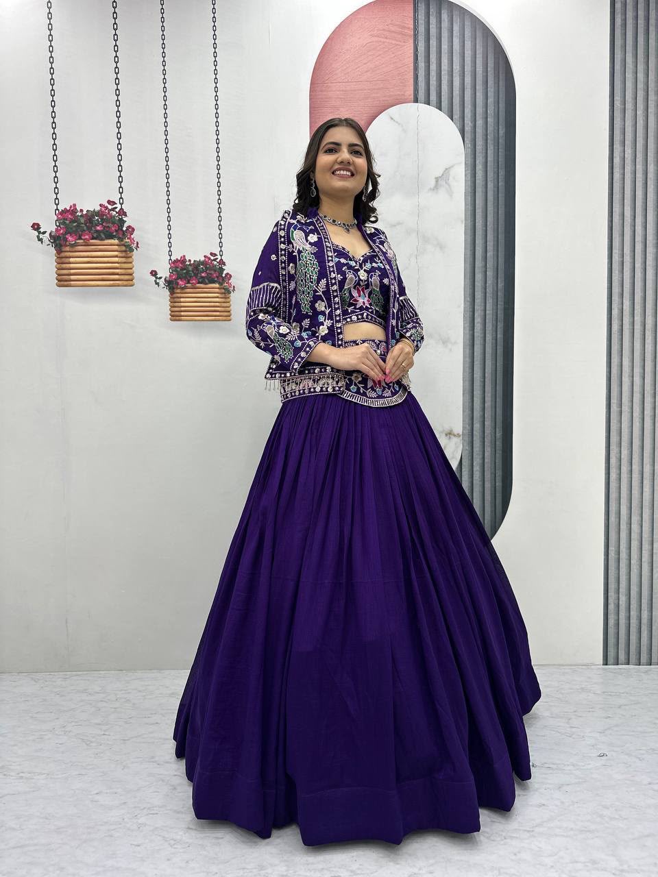 Amethyst Elegance Indo-Western