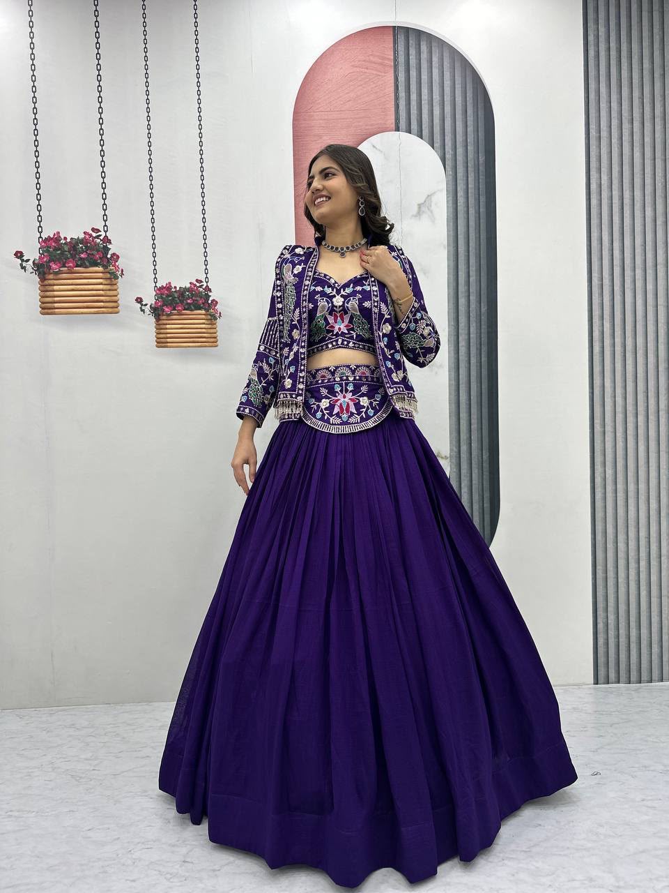 Amethyst Elegance Indo-Western — image 2